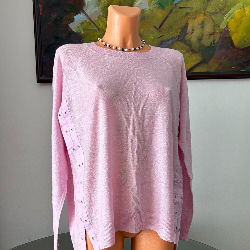 J Crew NWT Light Pink Long-Sleeve Knit Top